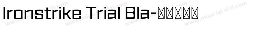 Ironstrike Trial Bla字体转换